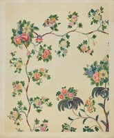 Appliqued Coverlet - Tree Design, Ernest A. Towers, Jr., c. 1936