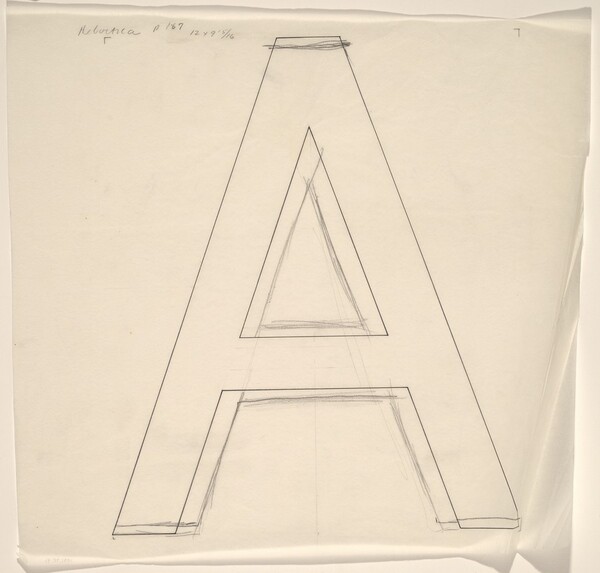 Sketch for "Building - Blocks for a Doorway" (A)