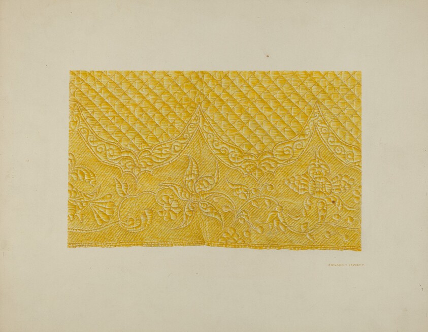 Quilting on Silk (Detail)