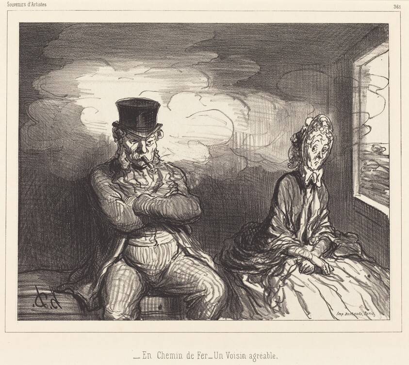 En Chemin de fer... un voisin agréable (On the Railroad... an agreeable neighbor)