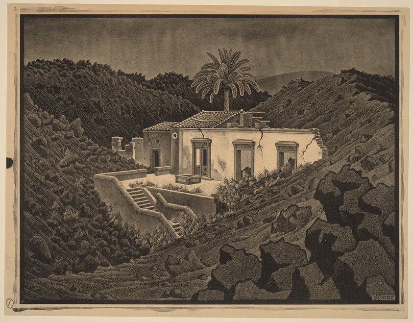 House in the Lava near Nunziata, Sicily