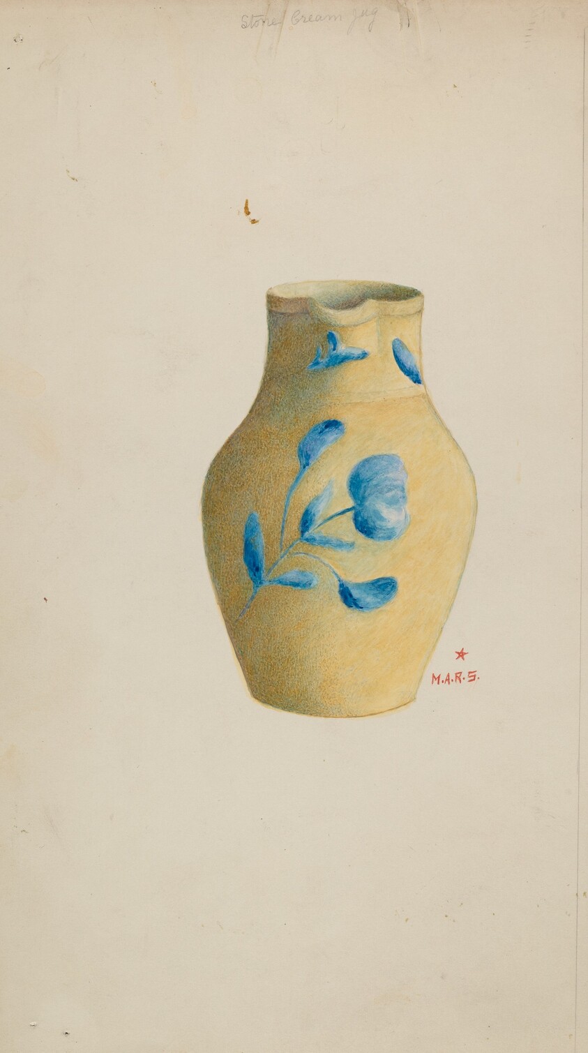 Stoneware Cream Pitcher