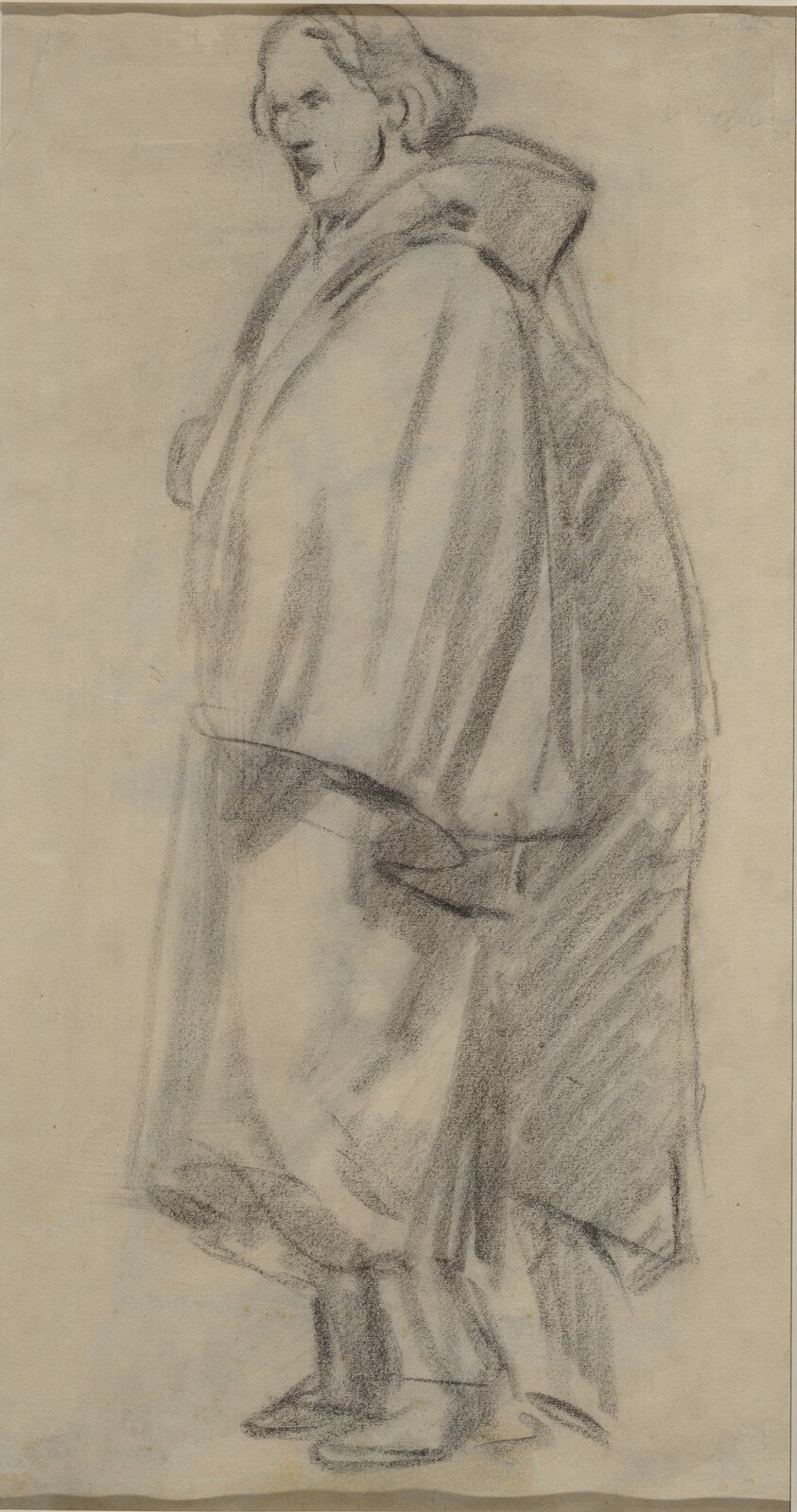 Man Wearing a Cloak [verso]