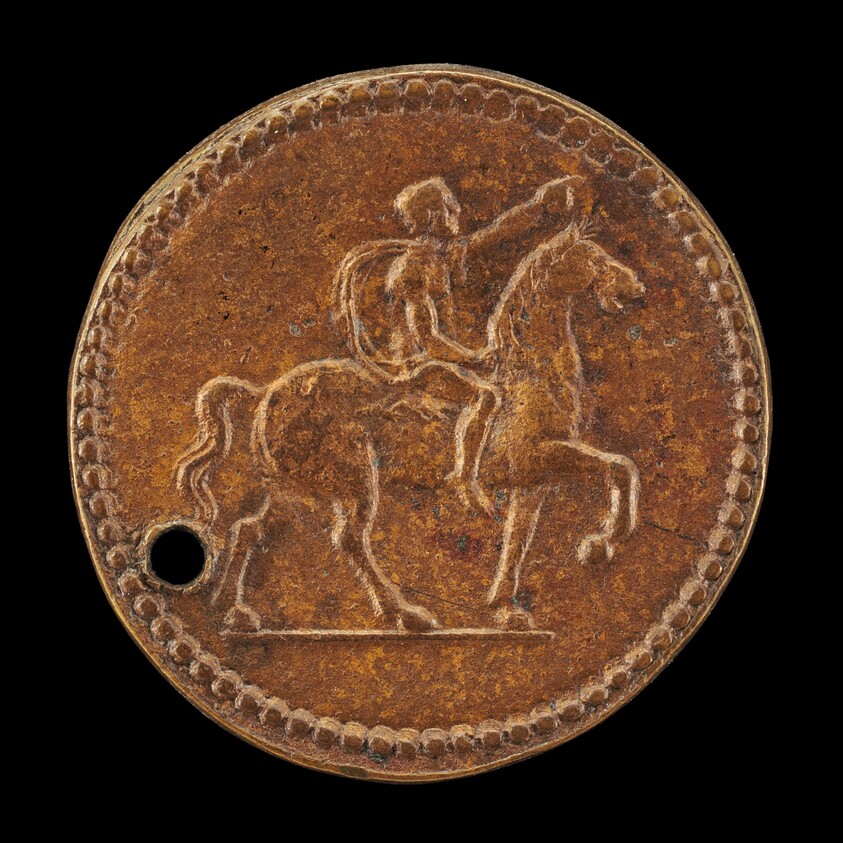 Nude Man on Horseback [reverse]
