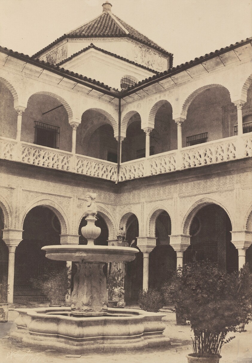 Espagne. Seville, Cour de la Maison Du Duc De Medina Celi dite Maison de Pilate