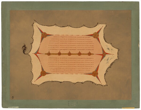 Facsimile of a Sioux Robe with Porcupine Quills