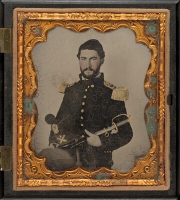 “Second Lieutenant Henry W. Hayden”. The image shows a man from the waist up seated in a formal pose.