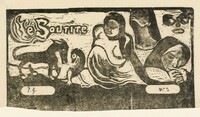 Title Page for "Le Sourire" (Titre du Sourire), Paul Gauguin, 1899