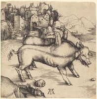 The Monstrous Pig of Landser, Albrecht Dürer, probably 1496