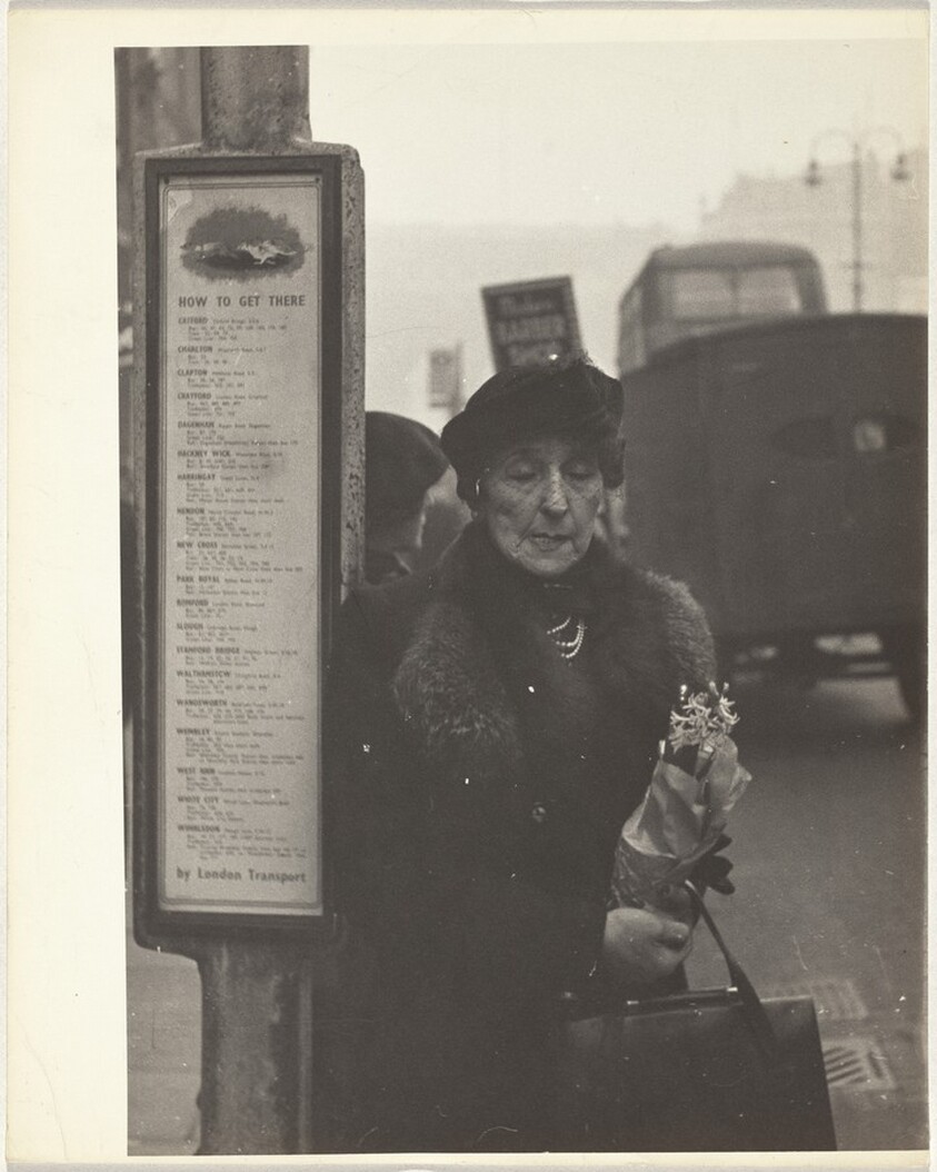 Woman near train station, London