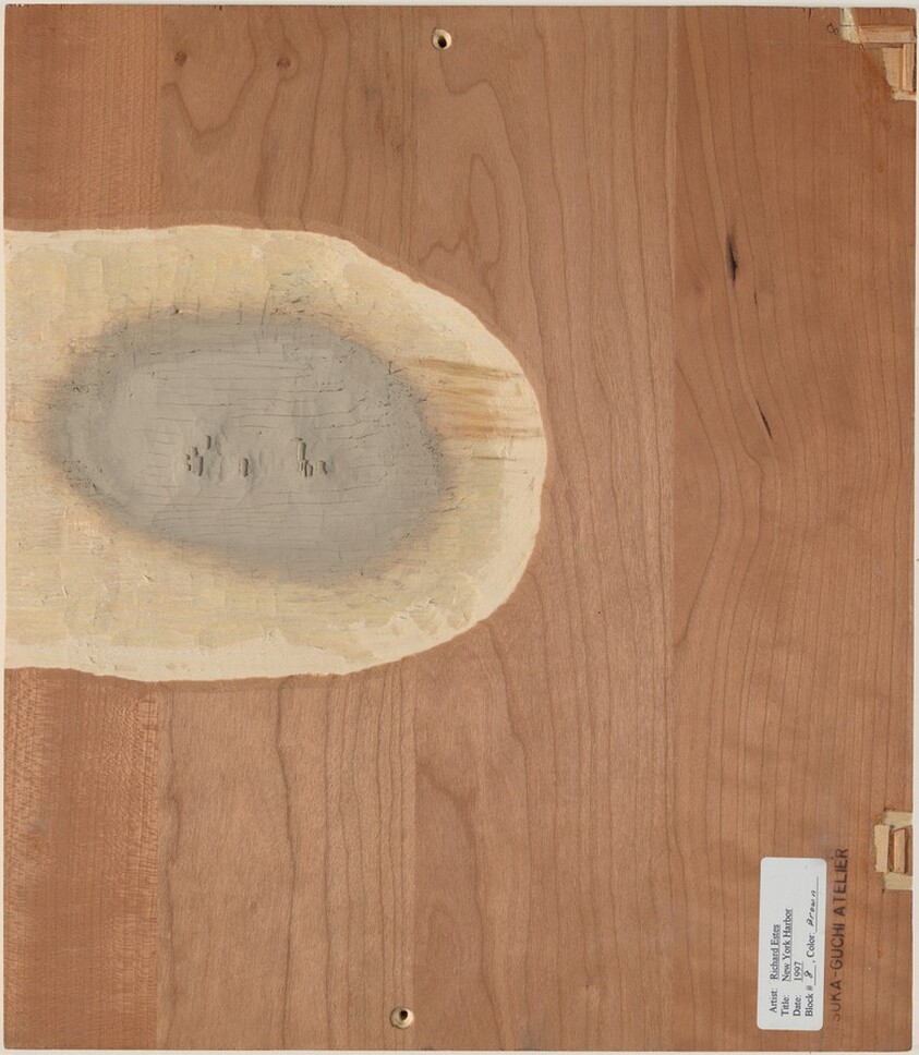 Study VI, New York Harbor [recto, #8, brown]