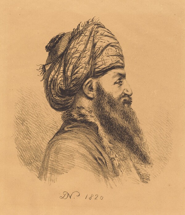 Profile Head of a Man in a Turban