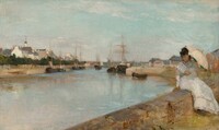 The Harbor at Lorient, Berthe Morisot, 1869