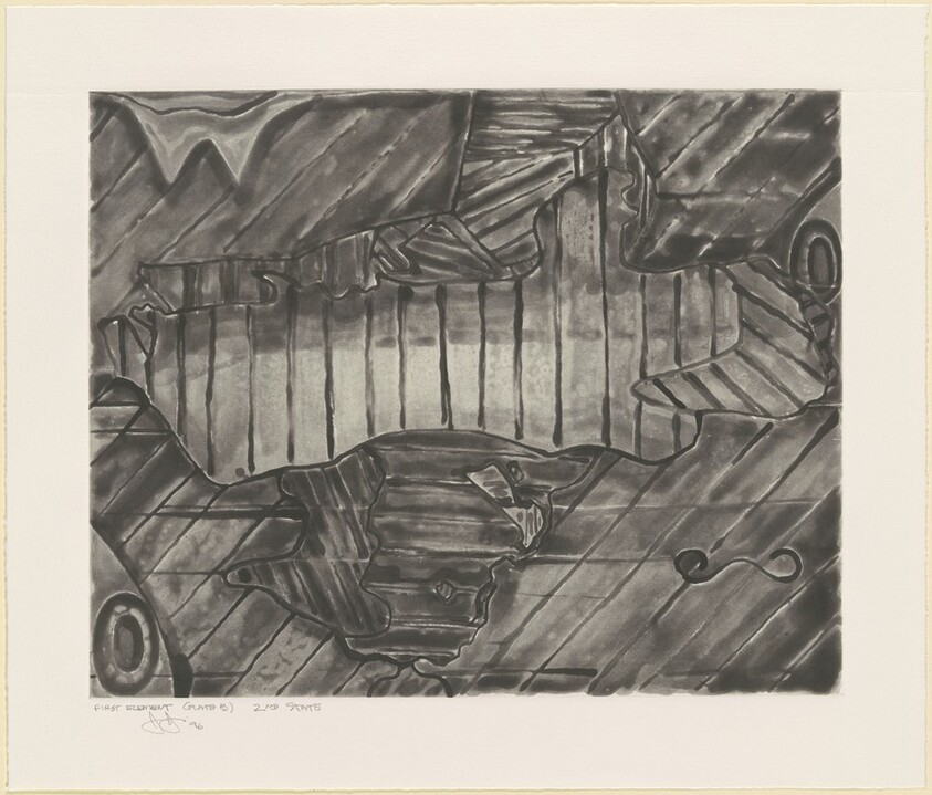 Green Angel 2 [proof of 1st element, plate B, 2nd state]