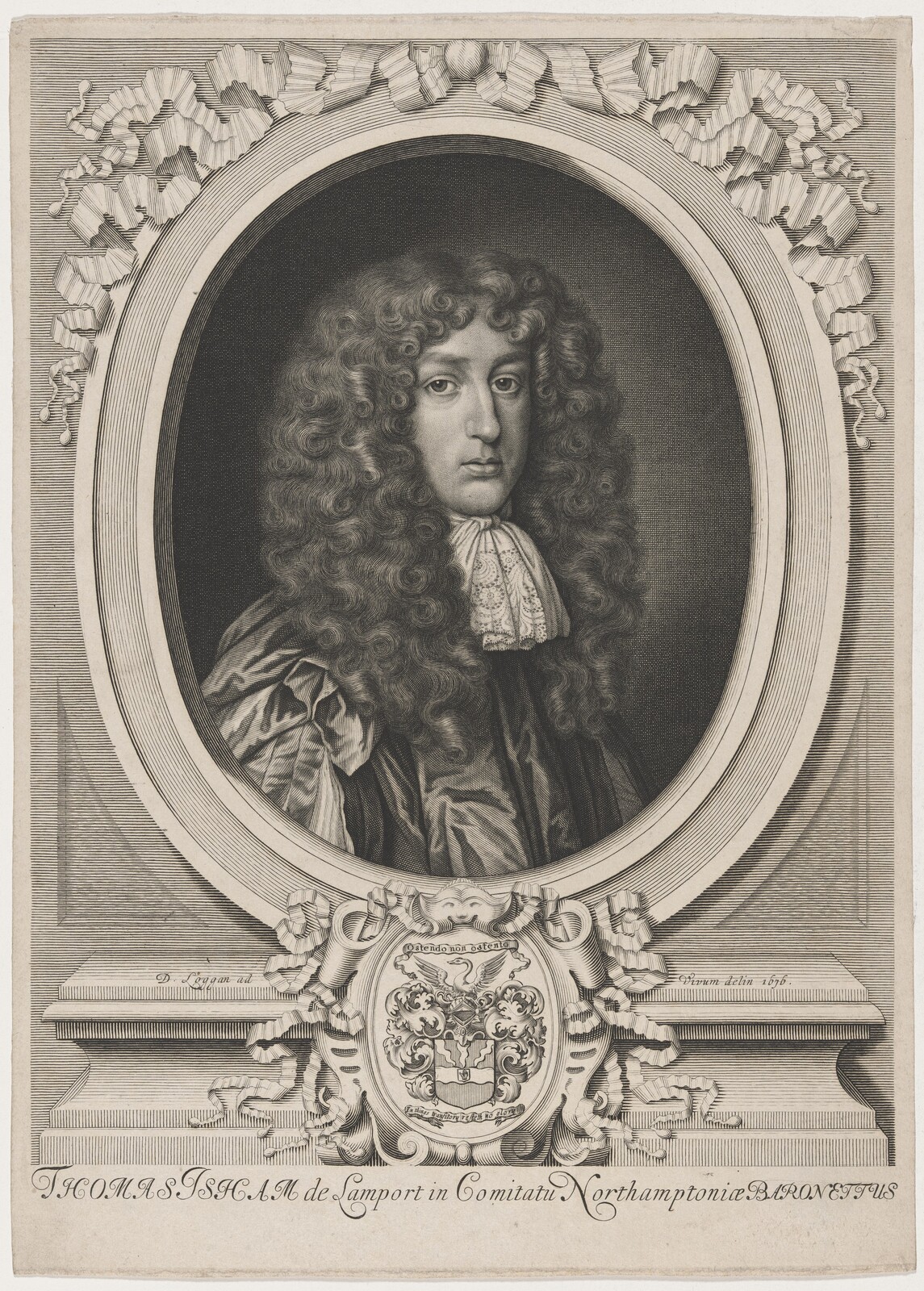 Sir Thomas Isham, David Loggan after Sir Peter Lely, published 1676