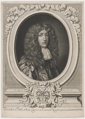 Sir Thomas Isham, David Loggan after Sir Peter Lely, published 1676