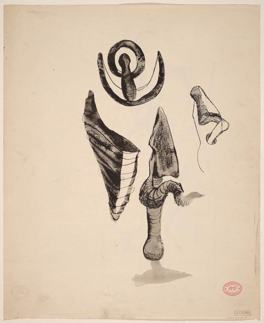 Untitled [abstract forms] [verso]