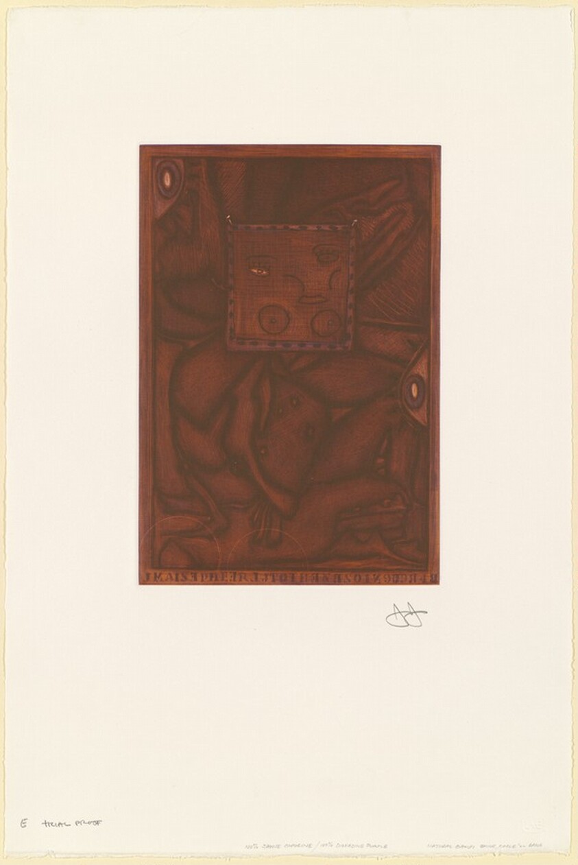 Untitled (Orange Mezzotint) [trial proof E]