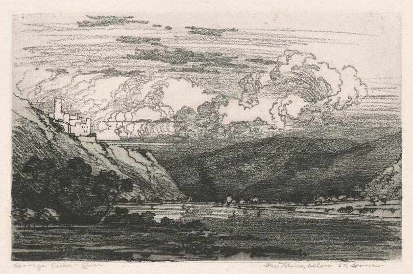 The Rhine, below St. Goar