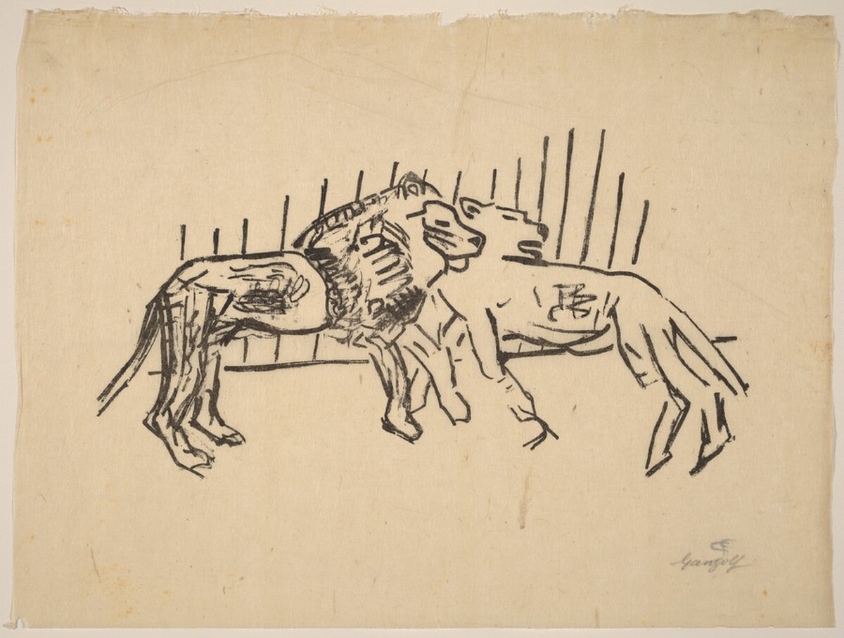 Two Lions (Zwei Löwen)