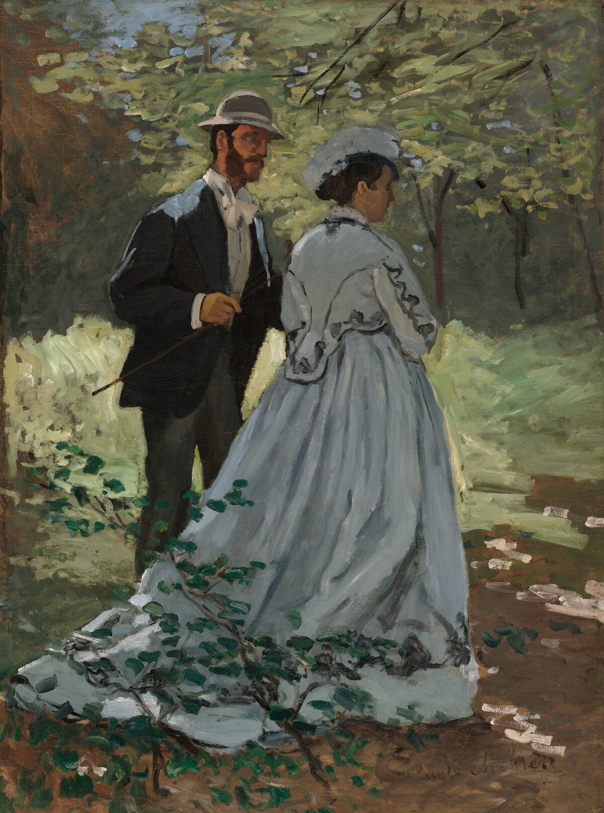 Bazille and Camille (Study for "Déjeuner sur l'Herbe")
