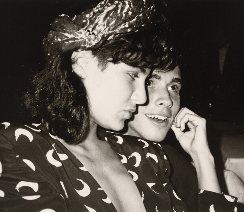 Elizabeth Saltzman and Unidentified Man