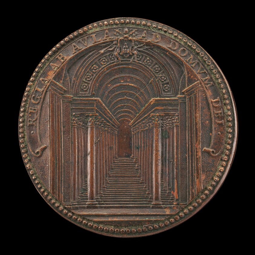 The Scala Regia at the Vatican [reverse]