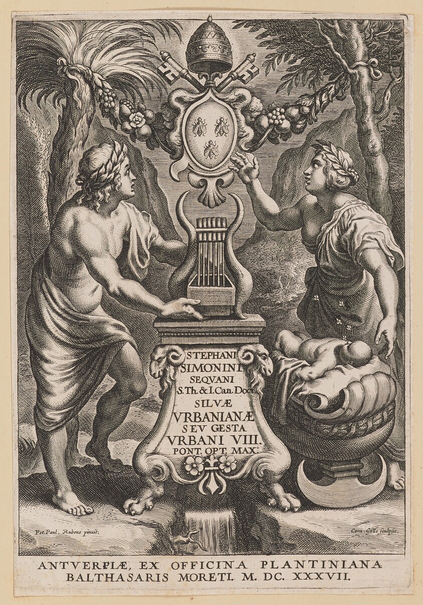 Title Page for Stephanus Simonini, Silvae Urbaninae