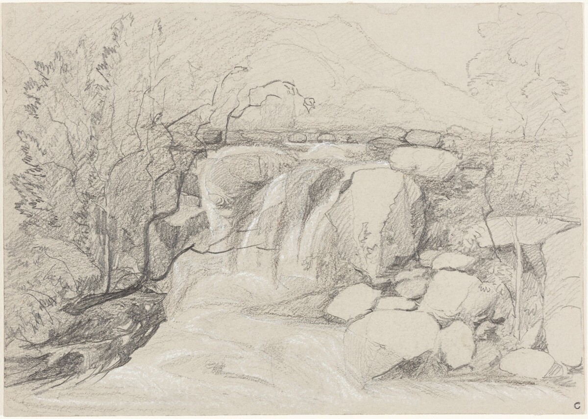 Waterfall with Rocks