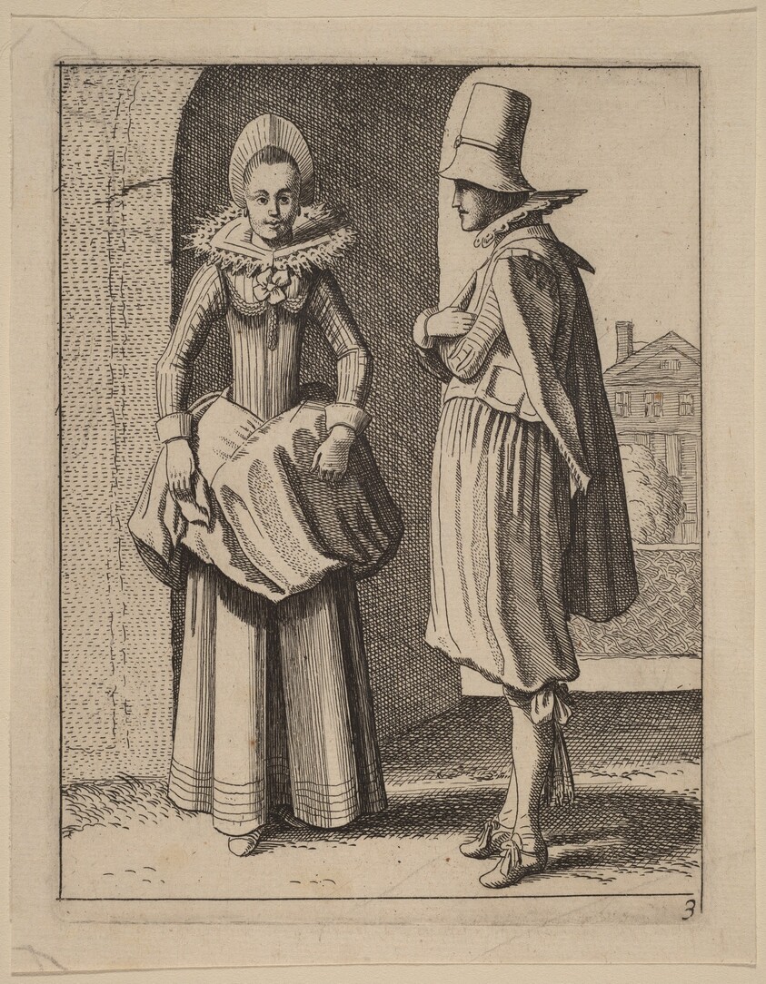 Two Figures in Costume
