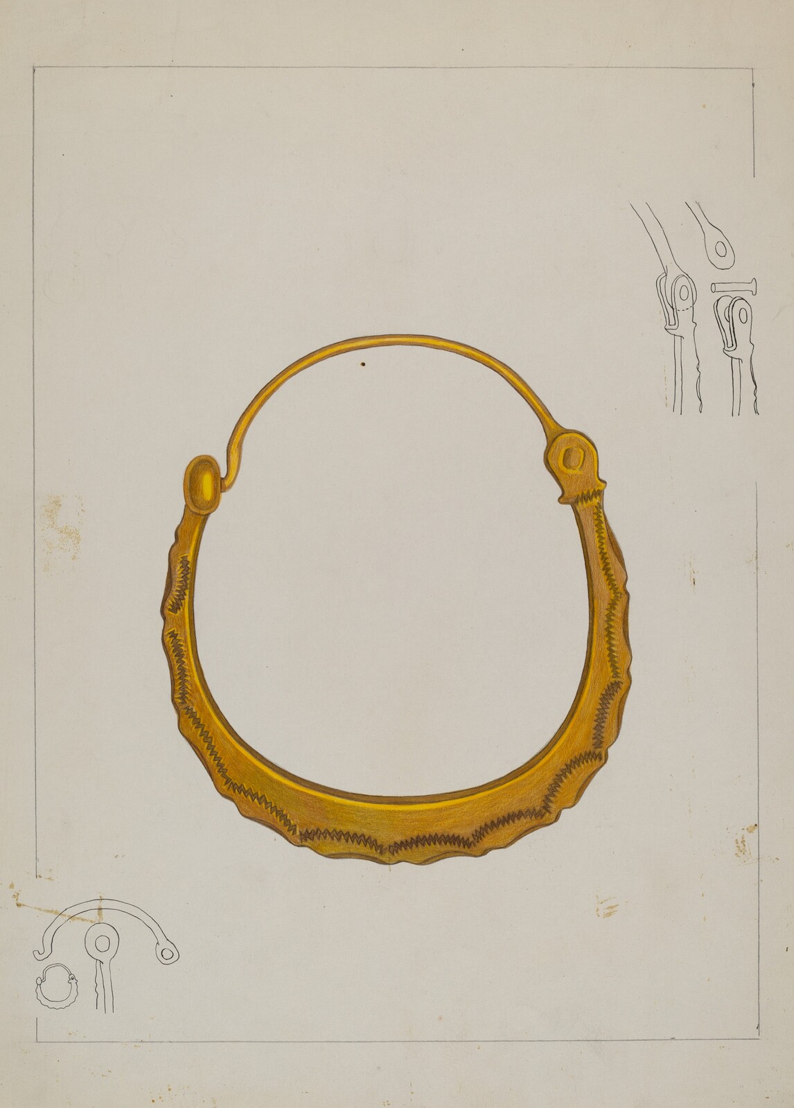 Loop Earring, Tulita Westfall, c. 1937