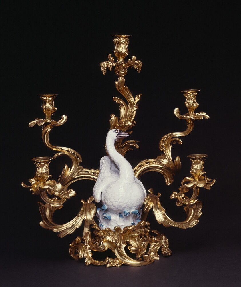 Candelabrum: Swan Among Rushes