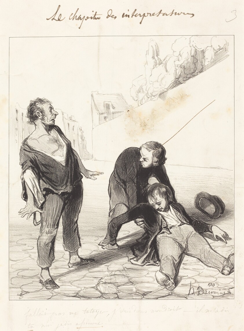 Fallait pas me tutoyer, j'suis dans...