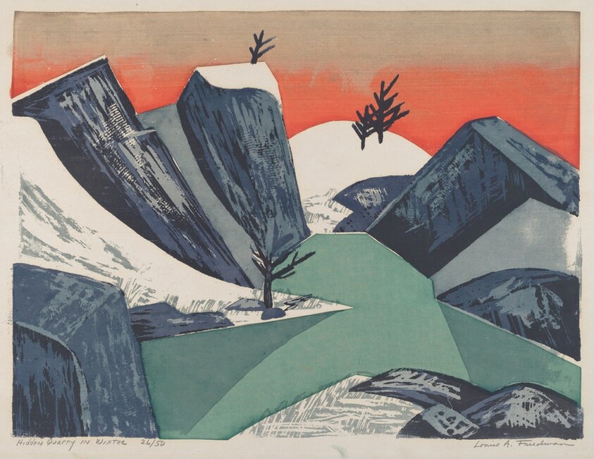 Hidden Quarry in Winter