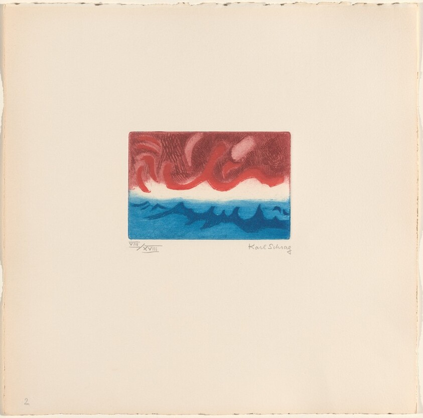 Red Sky and Sea from By the Sea