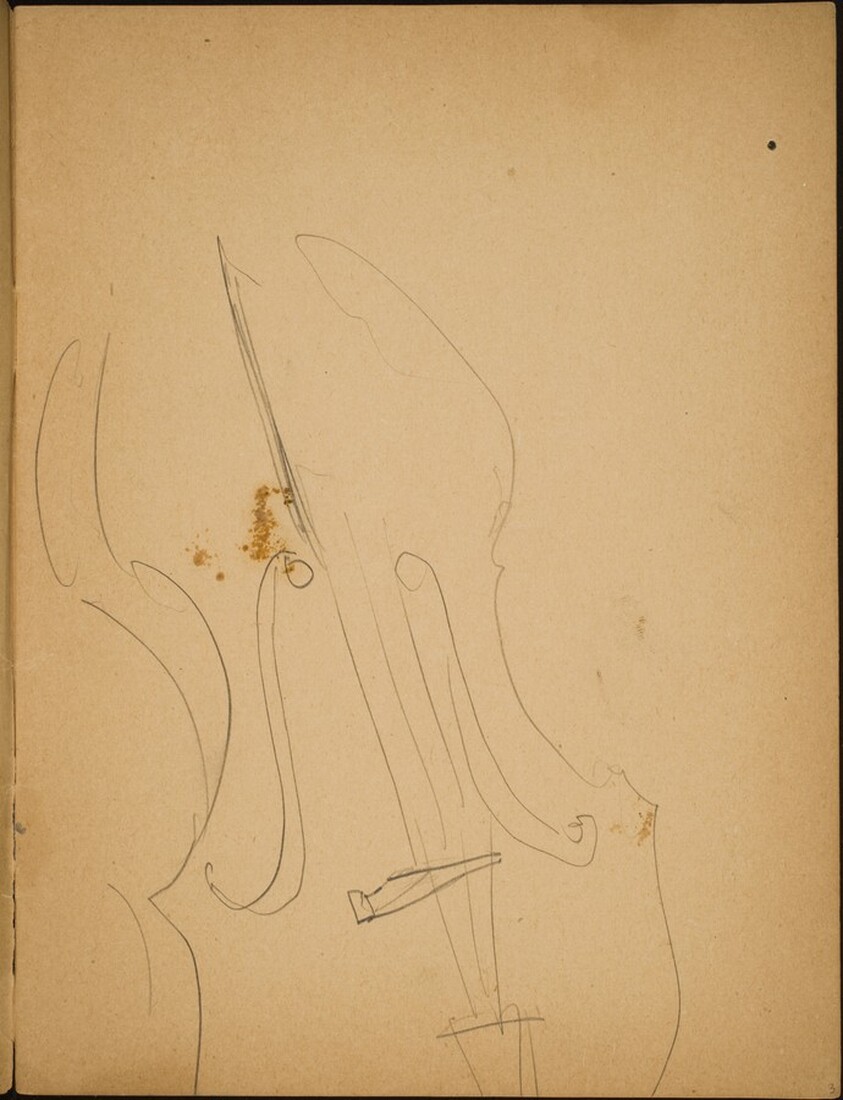 Detailstudie eines Violoncello (Study of a Violin) [p. 3]