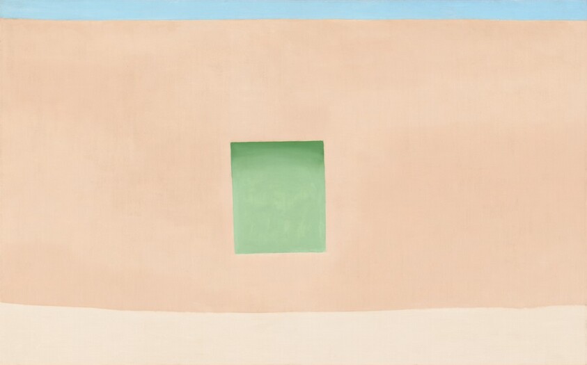 Wall with Green Door