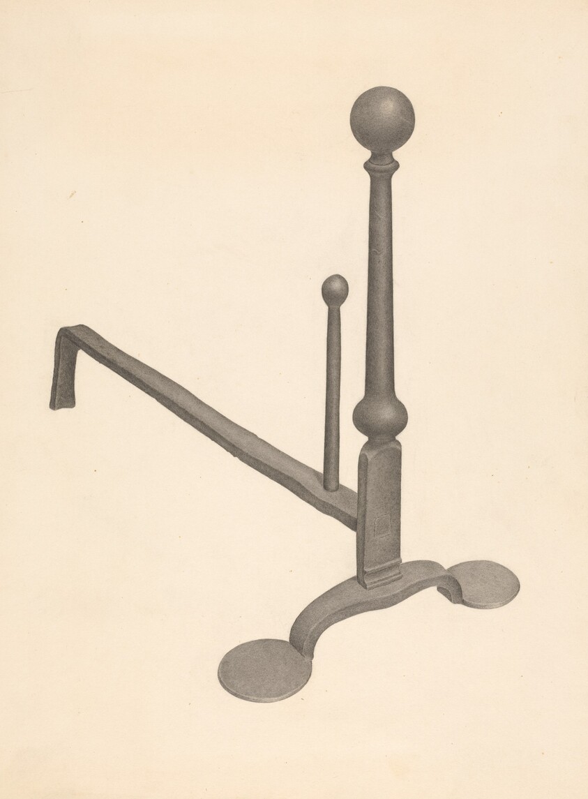 Andiron (one of pair)