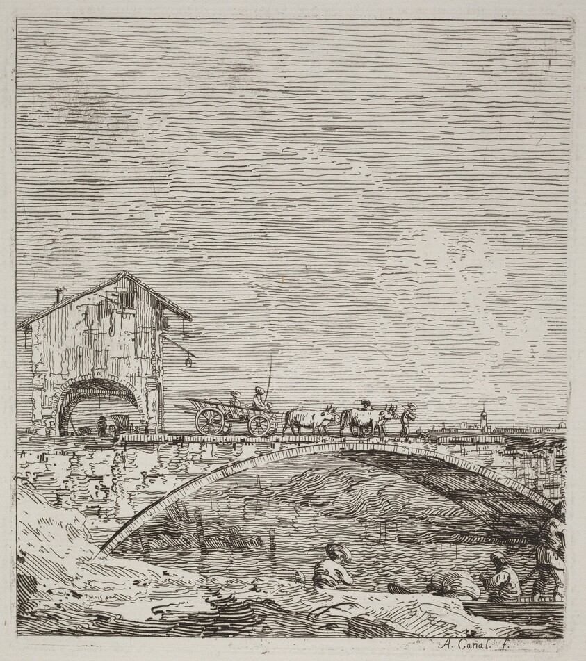 The Wagon Passing over a Bridge