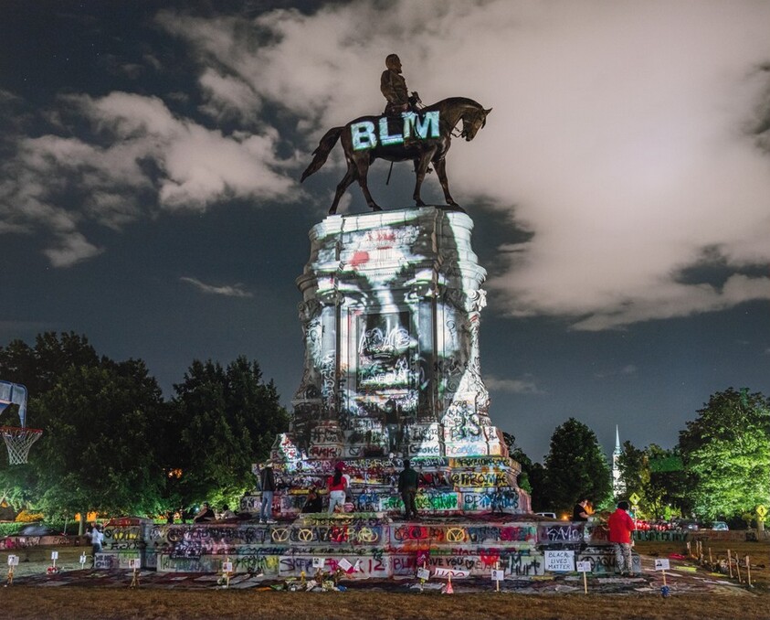 Eric Garner Projection, Richmond, Virginia