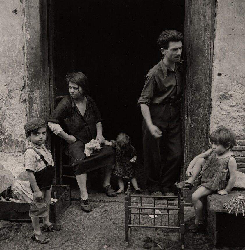 Family in Doorway, Naples, Italy