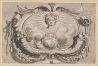 Printer's Device for Jan van Keerbergen: Vignette for Biblia Cum Glossa Ordinaria, Hans Collaert the Younger, 1617
