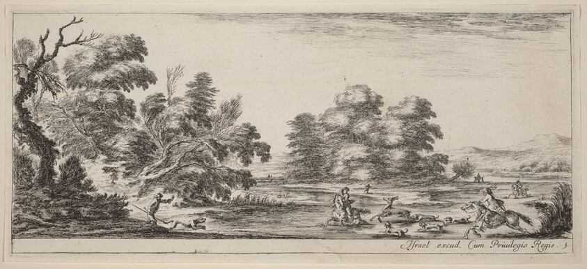 Landscape with Deer Hunt