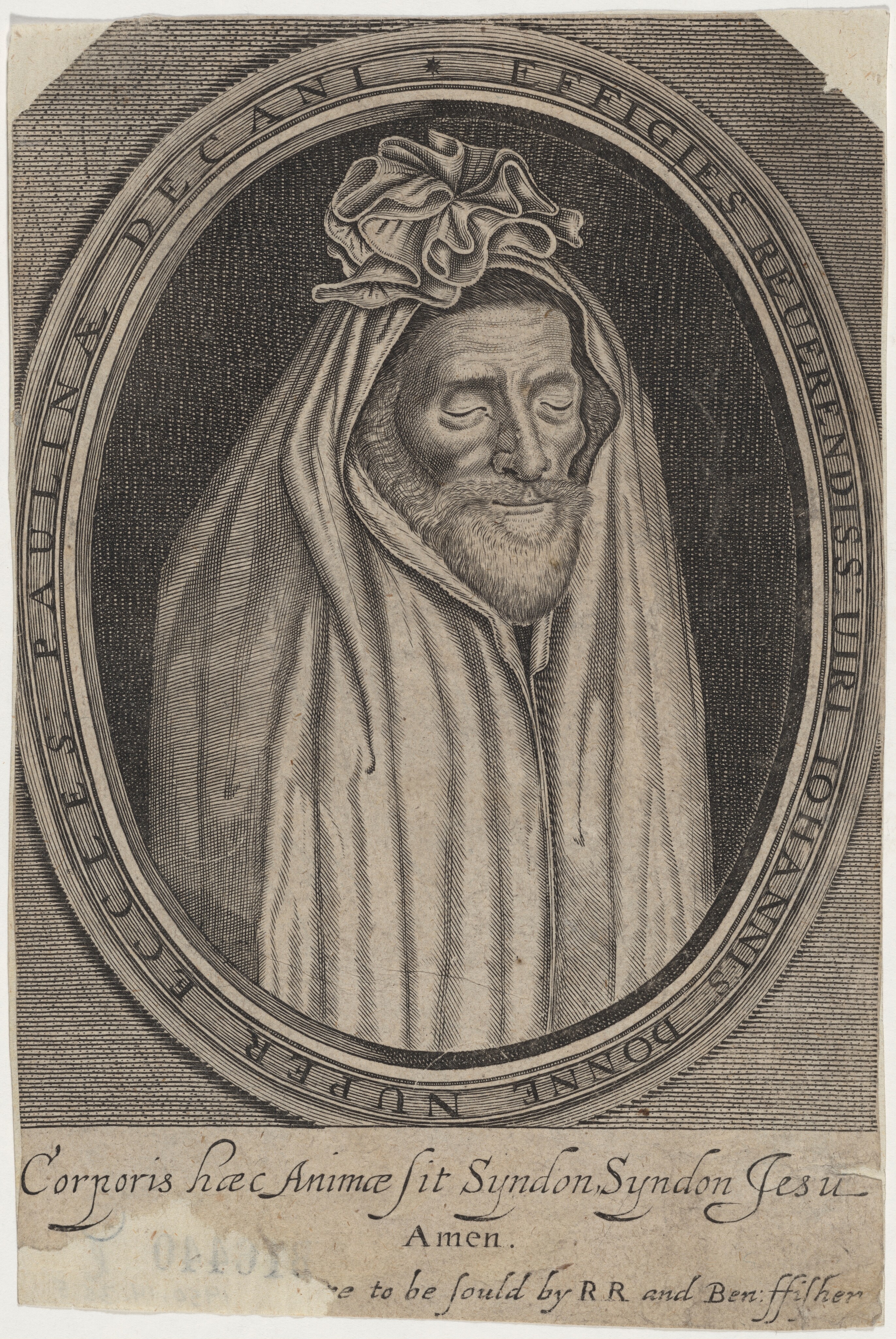 Dr. John Donne, Dean of Saint Paul's, Poet by Martin Droeshout