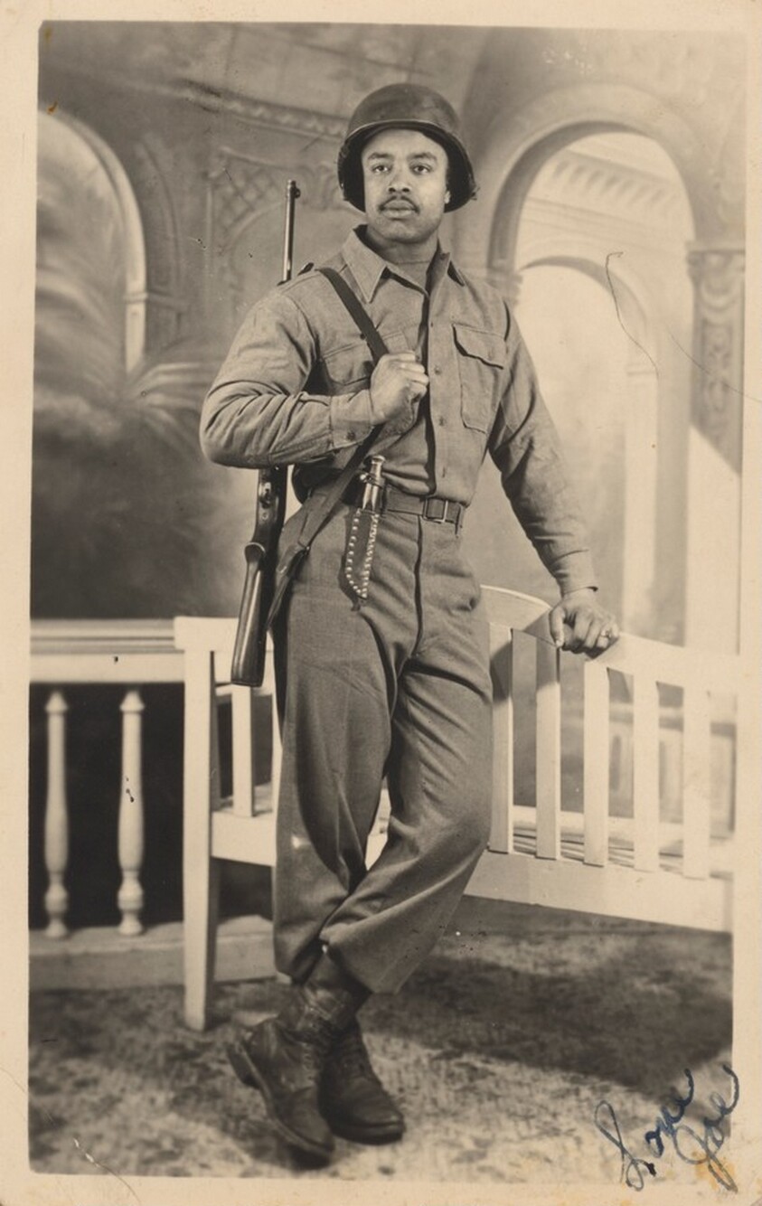 Pvt. Joe H. Nolen, "Somewhere in Belgium"