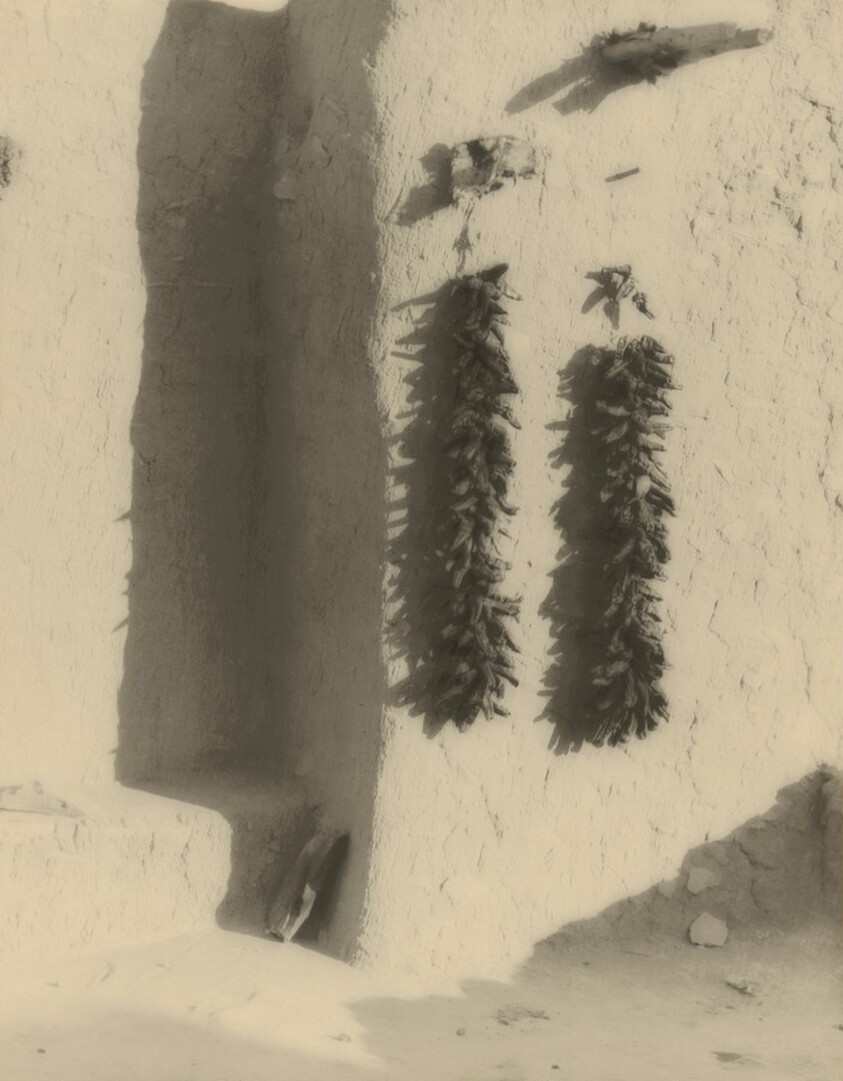 Pueblo with Drying Chiles