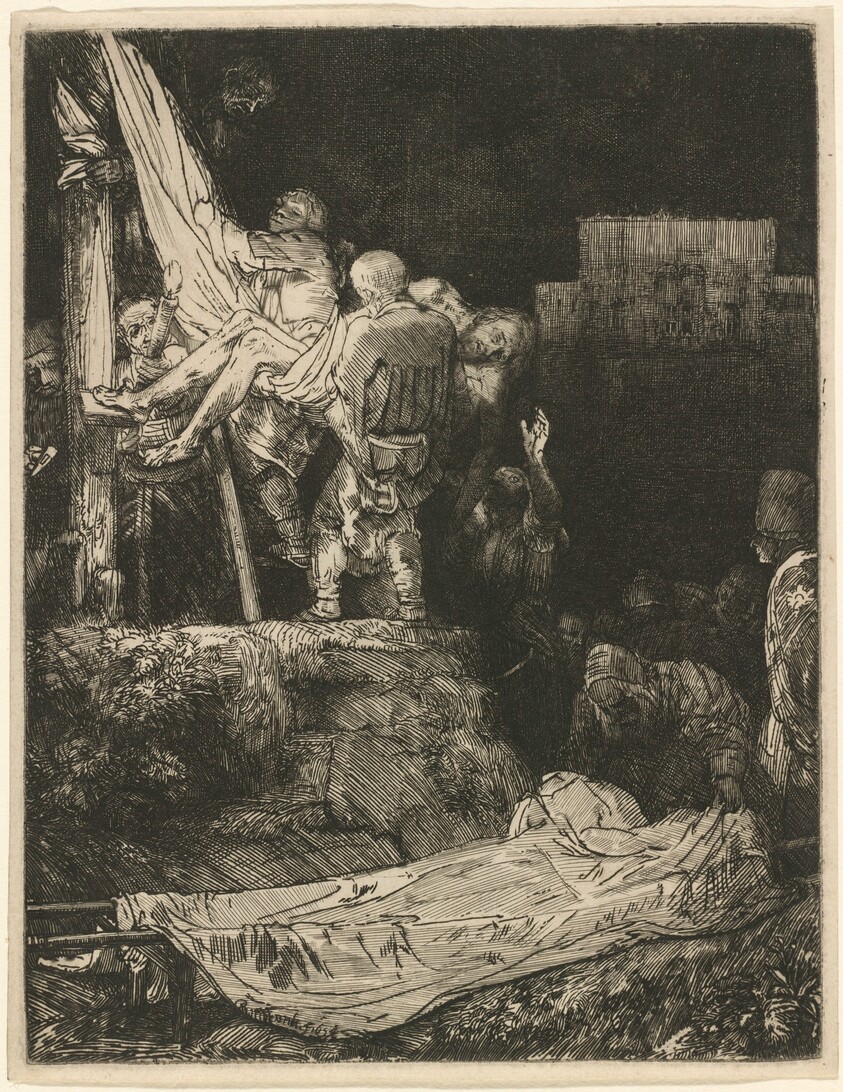The Descent from the Cross by Torchlight