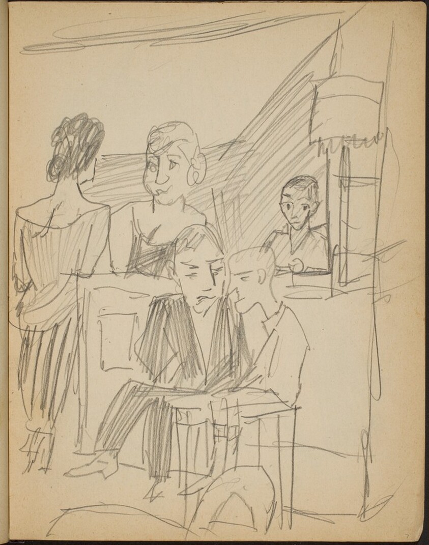 Menschen in einer Bar (Figures in a Bar) [p. 7]