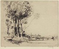Carmarthen, James McBey, 1911