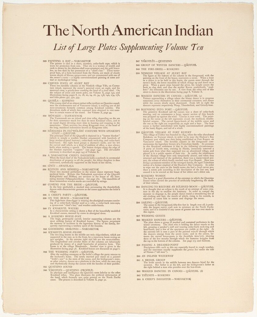 The North American Indian [Volume Ten]